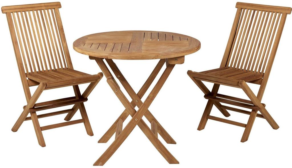 Söögilauakomplekt Malibu & Malibu ümmargune 70 cm kahele, tiik