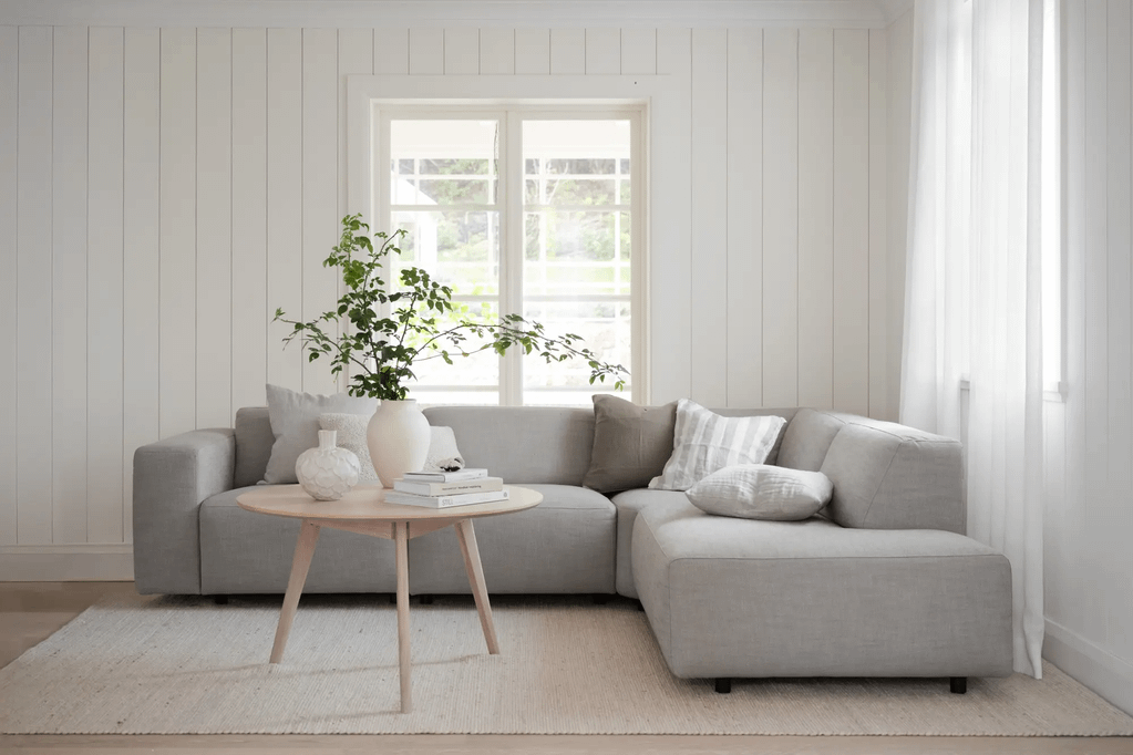 Yumi diivanilaud ümar 90 whitewash tamm