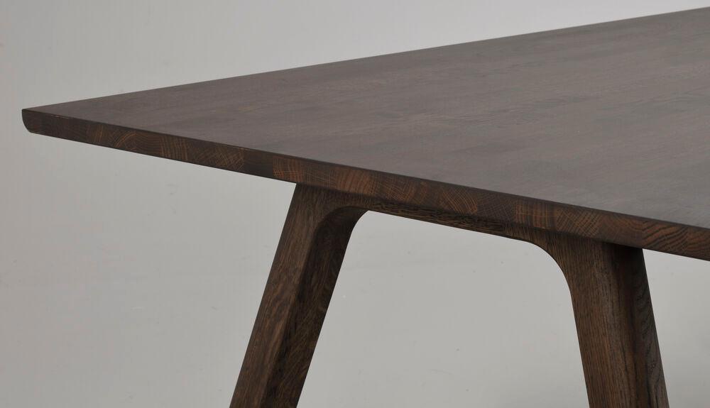 Clapperton söögilaud, 220x95, pruun tamm