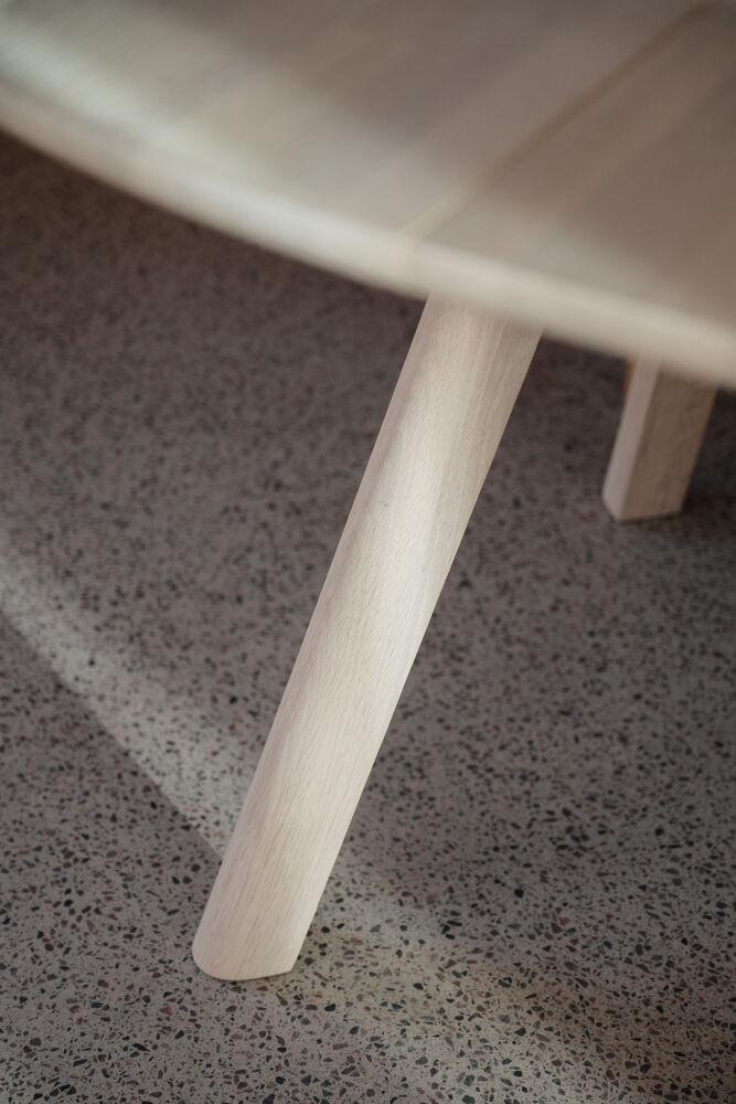 Clapperton söögilaud, ümar, 140x140 cm, whitewash