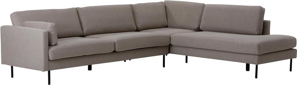 Copenhagen Nordic avatud nurgaga diivan (parem), beež / must metalljalg