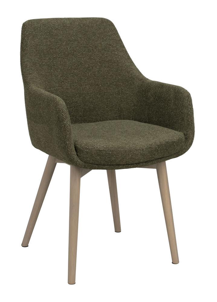 Tugitool Denley roheline kangas/whitewash tammepuust jalad