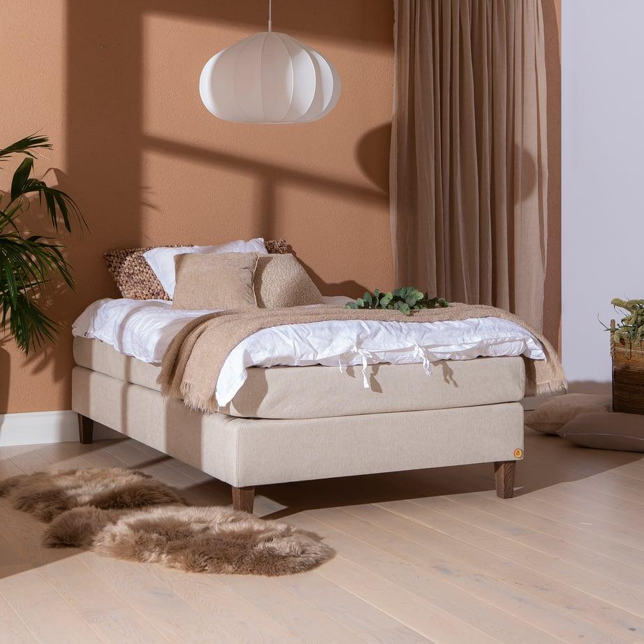 Moon Silver jenkkivoodi, 140x200 cm, 5 tson. pocket, Primo 05, beež