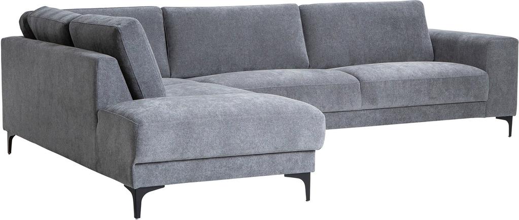 Westcoast avatud nurgaga diivan, suur, vasak, Storm 97, hall