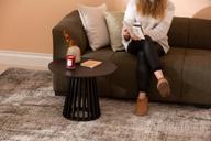 Pisipilt: Lyon diivanilaud, ümar, must