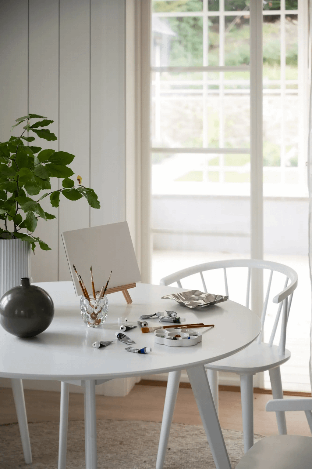 Yumi söögilaud ümar 115 valge