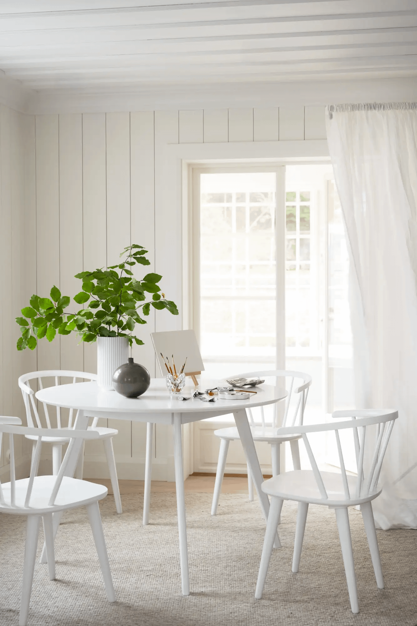 Yumi söögilaud ümar 115 valge