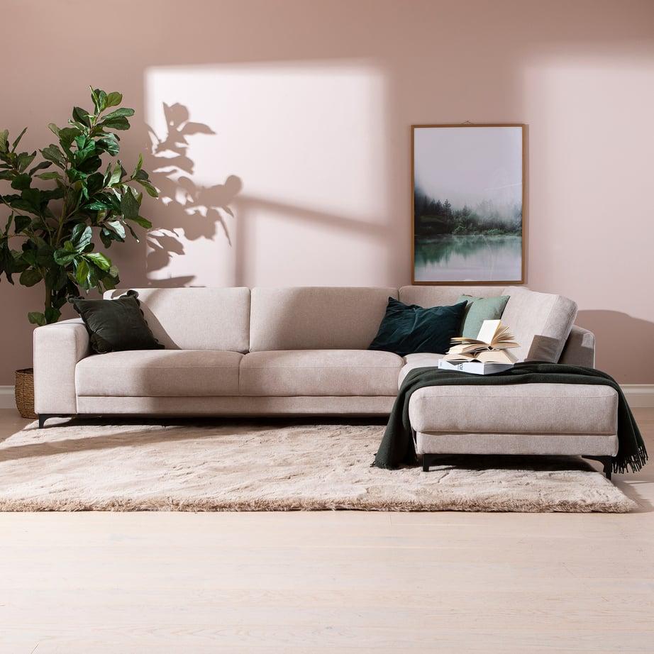 Westcoast avatud nurgaga diivan, suur, parem, Storm 06, liiv