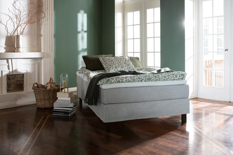 Moon Silver jenkkivoodi 140x200, tasku 5-tsooniline, Primo 84 helehall