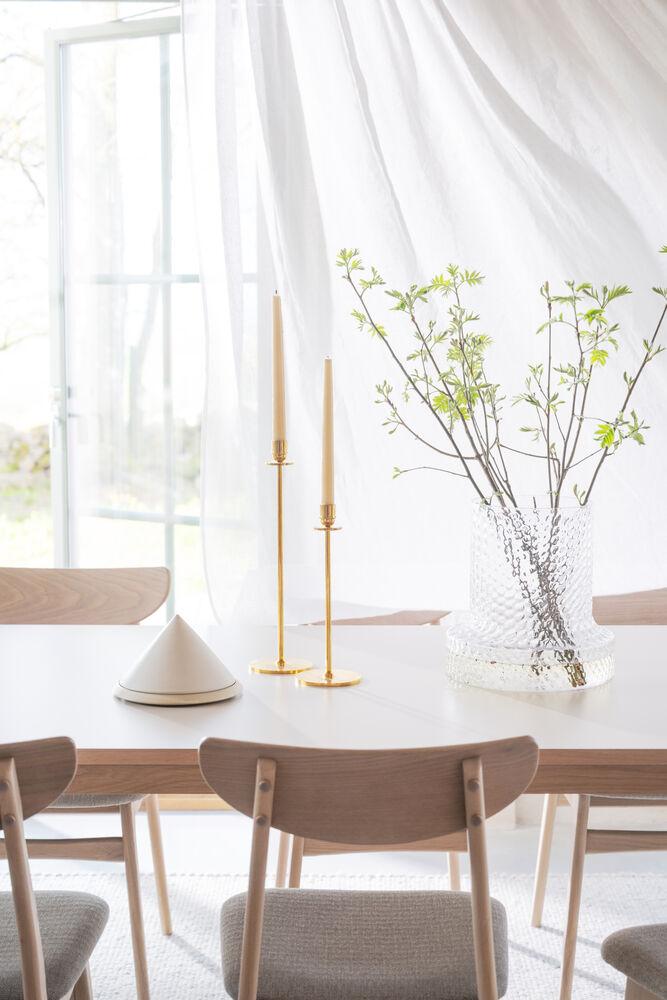 Fairmount söögilaud 220x95, beež HPL/whitewash tamm