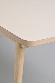Fairmount söögilaud 220x95, beež HPL/whitewash tamm
