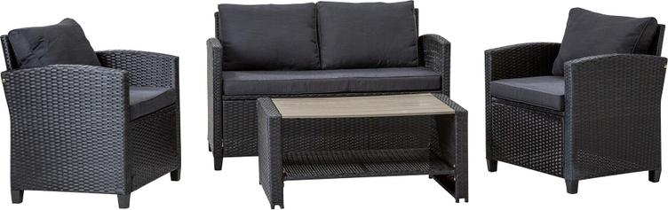 Torino aiamööbli diivanikomplekt 2+1+1+laud