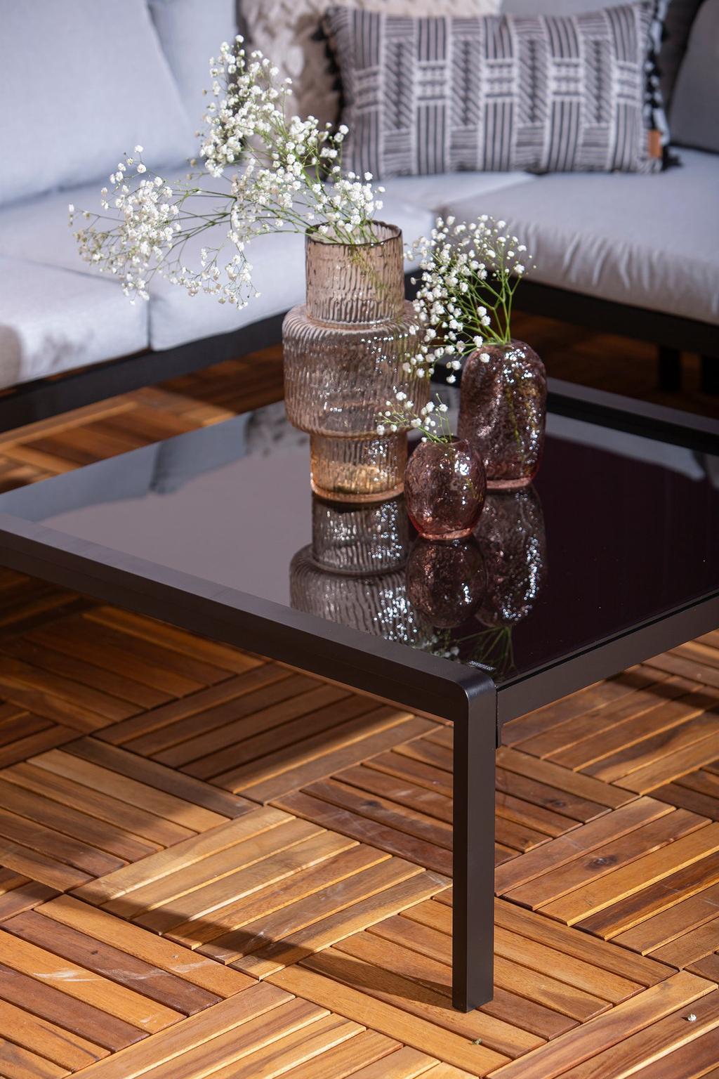 Ramnes aiamööbli nurgadiivan + laud