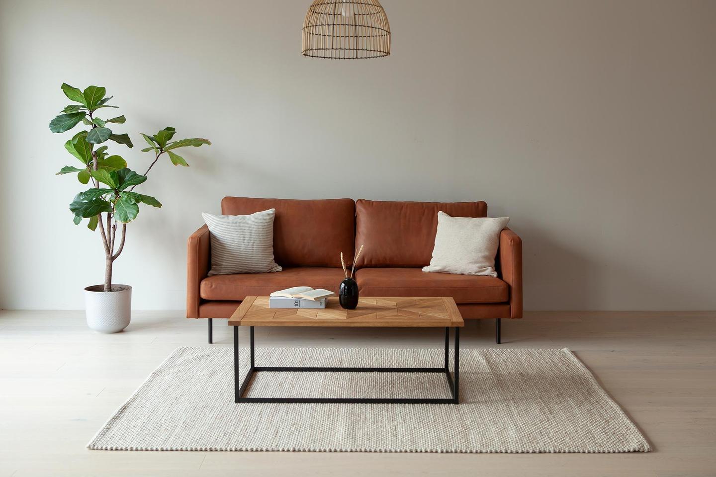 Copenhagen Scandic 3-kohaline diivan, pruun kentucky bonded nahk