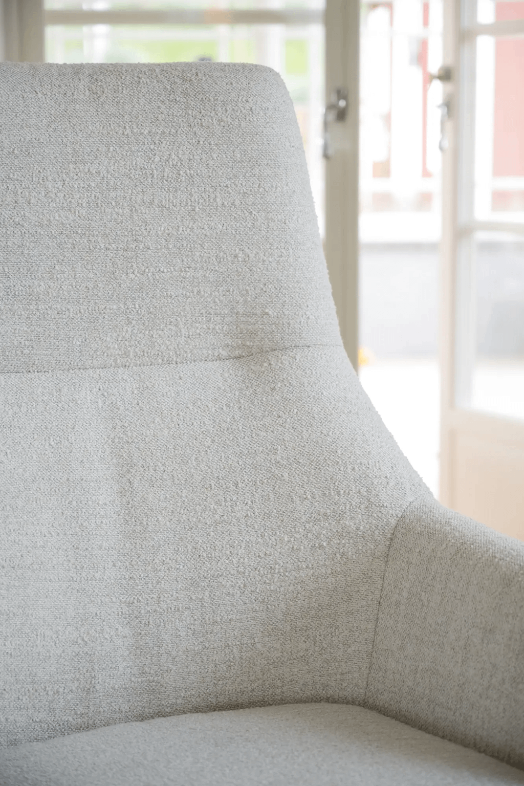 Conroe lounge tool, helebeež kangas/beež metalljalg, pöörlev