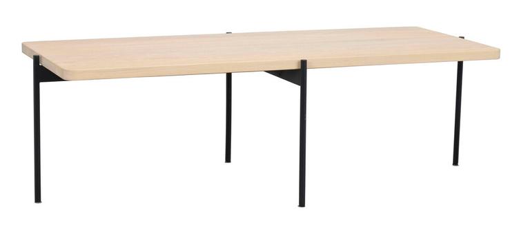 Shelton diivanilaud 145x60 white wash tamm/must