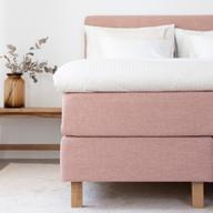 Pisipilt: Wellington kontinentaalvoodi, 160x200 cm (sis. kattem. peats + jald), roosa