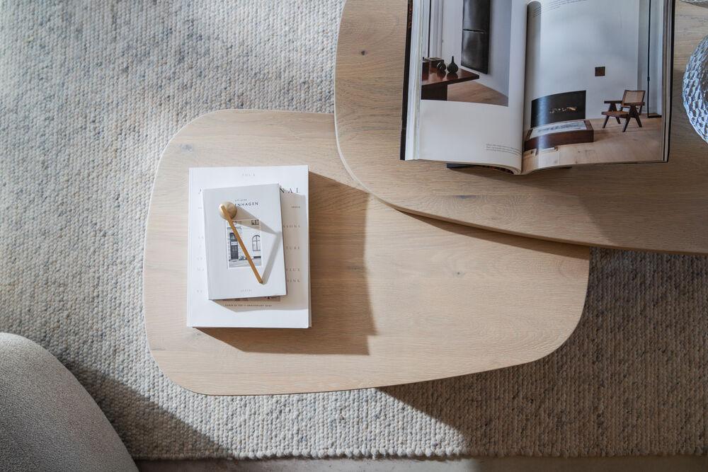 Billings diivanilaud, 89x59, whitewash tamm