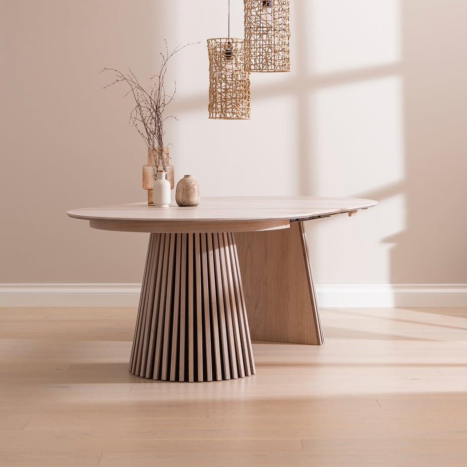 Söögilaud Metz pikendatav, 120/160/200 × 120 cm