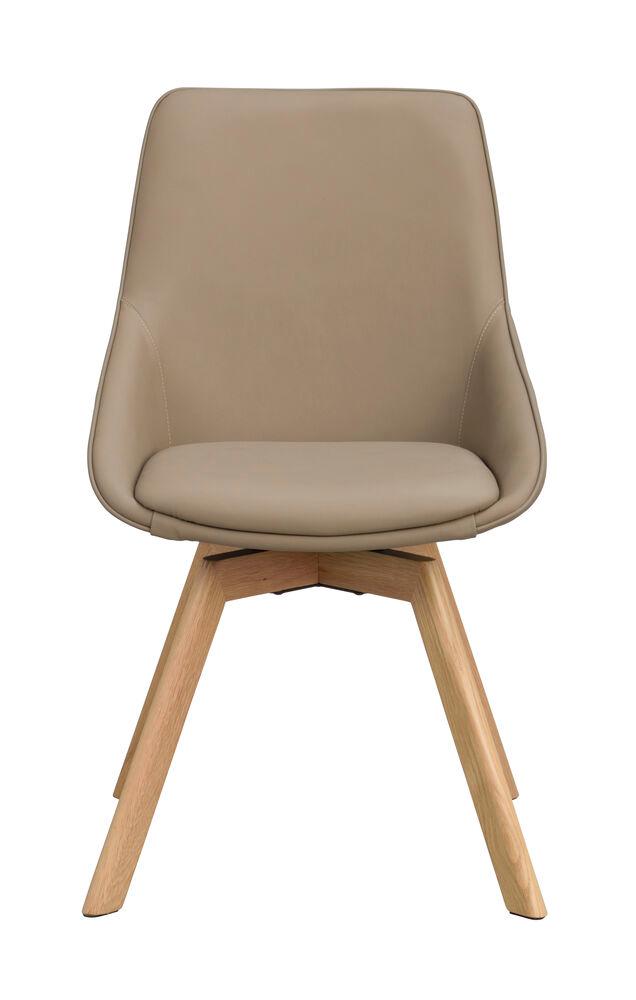 Alison tool beež nahk/tammejalg pöörlev