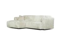 Pisipilt: Nurgadiivan Ronda 3-kohaline maxi, vasak, Fluffy 5601 valge