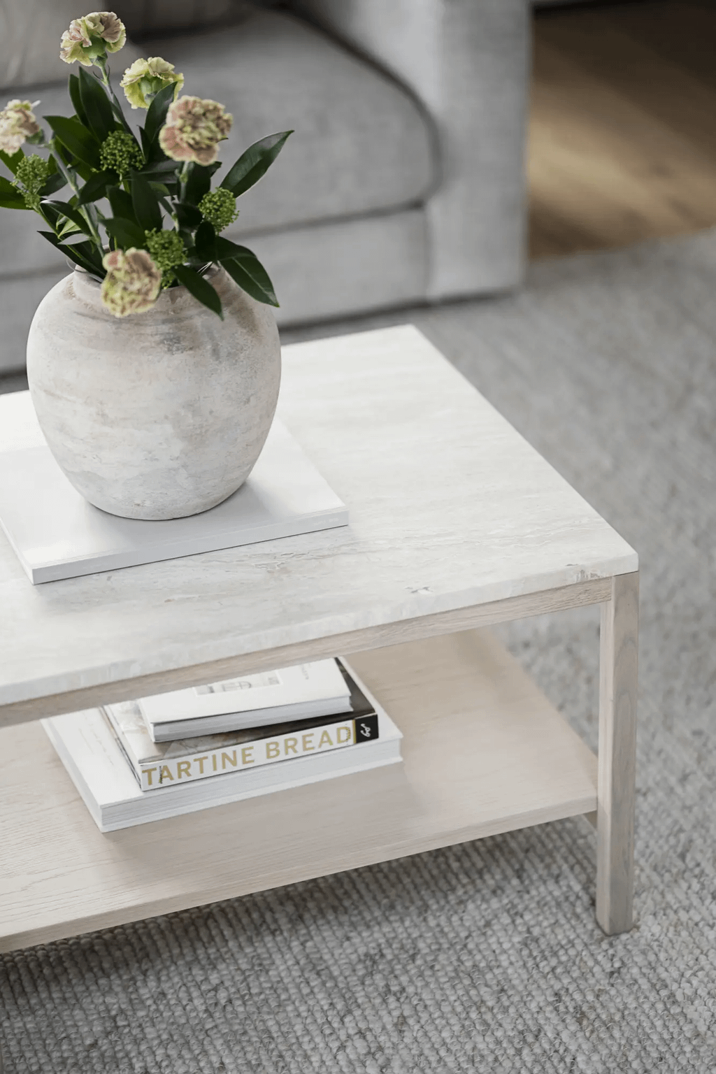 Orwel kohvilaud beež/whitewash