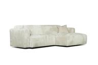 Pisipilt: Nurgadiivan Ronda 3-kohaline maxi, parem, Fluffy 5601 valge