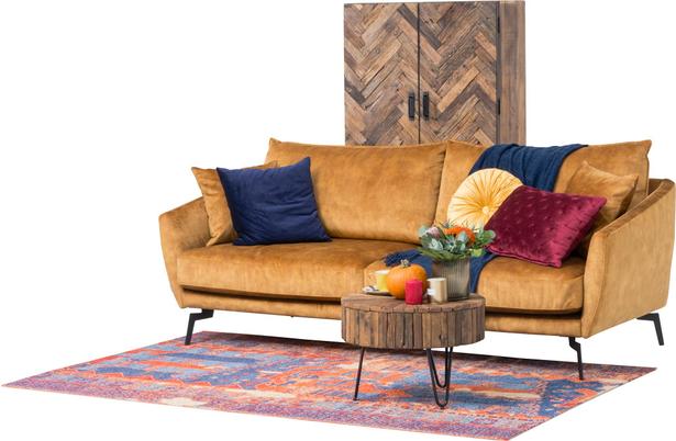 Coral 3-kohaline diivan - sametises Adore kangas