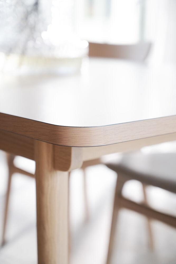 Fairmount söögilaud 220x95, beež HPL/whitewash tamm