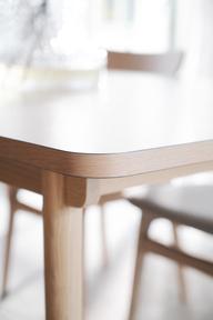 Fairmount söögilaud 220x95, beež HPL/whitewash tamm