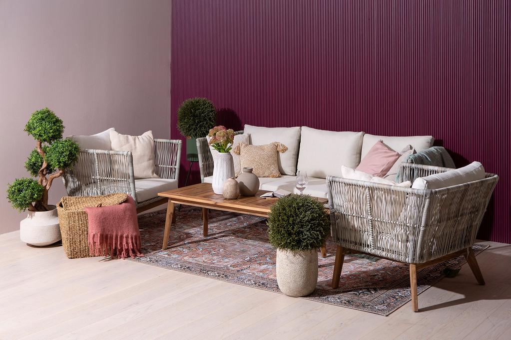 Aalborg aiadiivani komplekt (diivan + 2 tooli + laud)