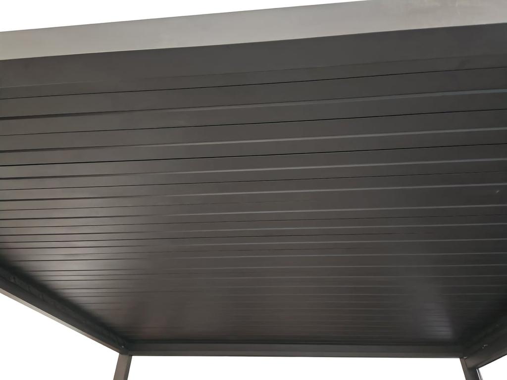 Nordic paviljon 3x3m võrekatusega, must