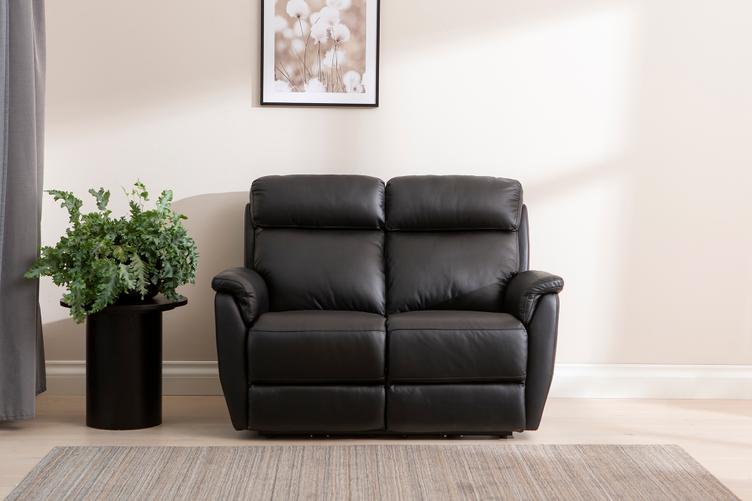 Colorado 2 kohaline recliner diivan (2xmotor) must nahk/kn