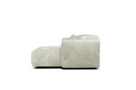 Pisipilt: Nurgadiivan Ronda 3-kohaline maxi, parem, Fluffy 5601 valge