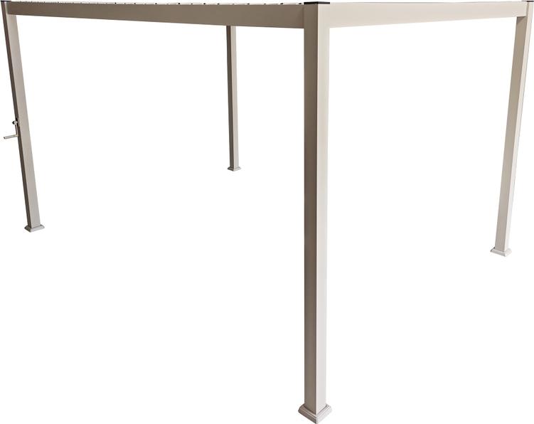 Aiamööbli paviljon Nordic 3x4m võrekatusega, khaki värvi