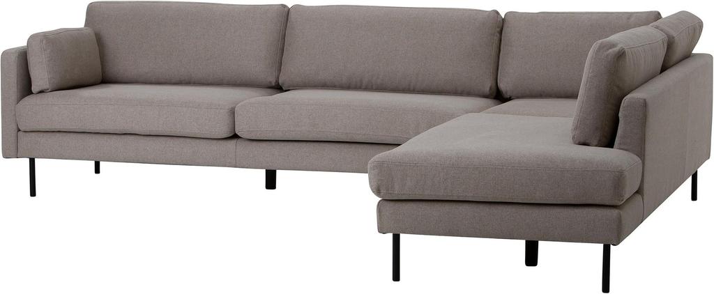 Copenhagen Nordic avatud nurgaga diivan (parem), beež / must metalljalg