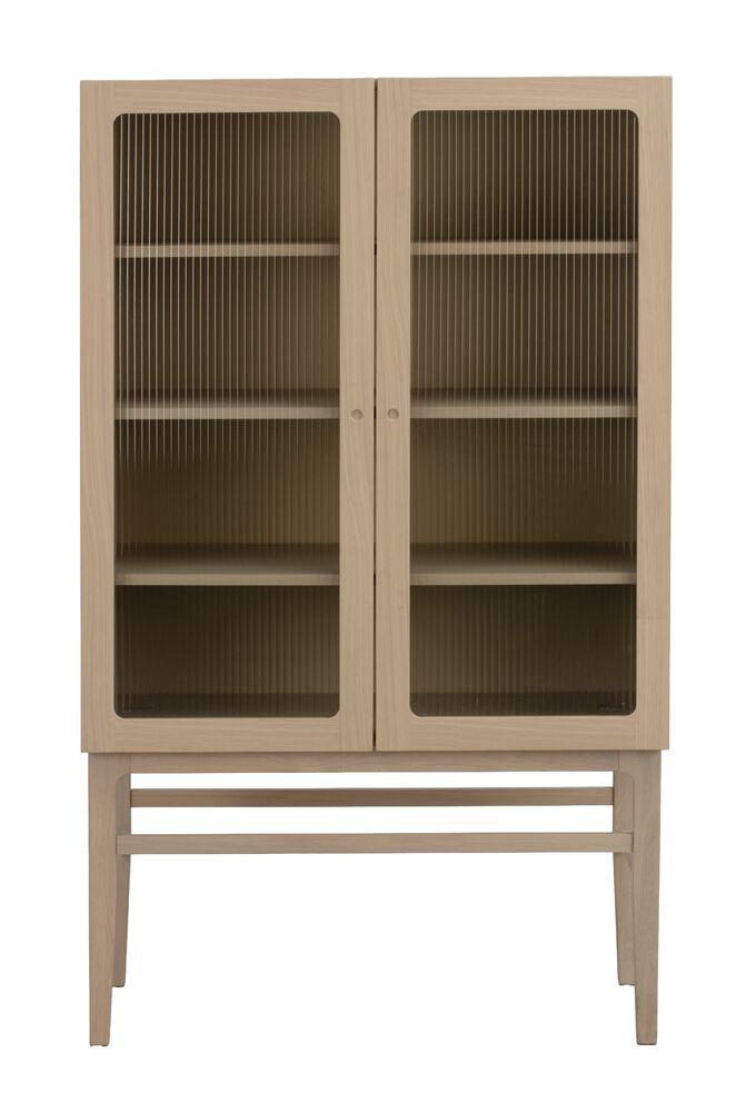 Vitriin Meadowbrook 95x160 cm, valge tamm