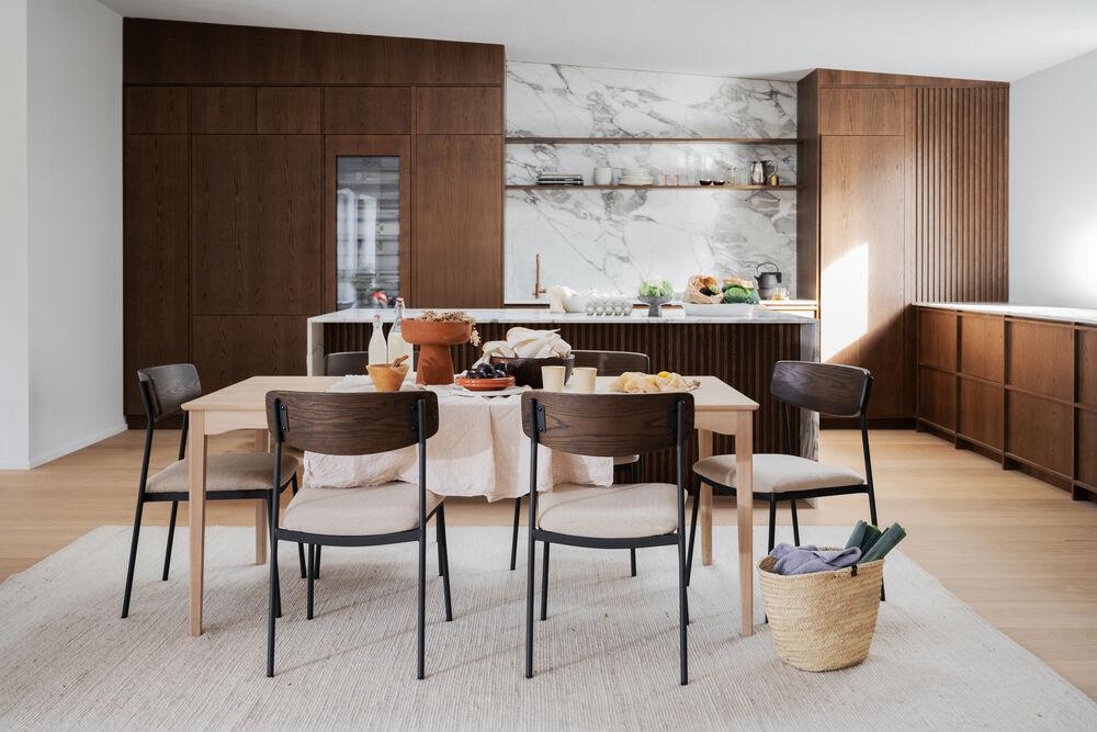 Markham söögilaud 180 whitewash tamm