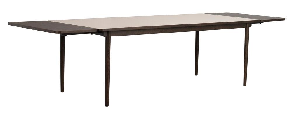 Fairmount söögilaud, 220x95n beež HPL/pruun tamm