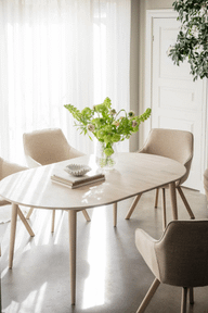 Pisipilt: Tyler söögilaud ovaalne 170/210 whitewash, sis. 1 pikendusplaat 40