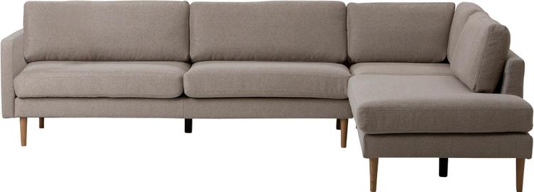 Copenhagen Scandic avatud nurgaga diivan (parem), beež / tammejalg