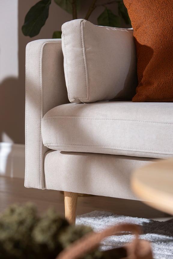 Copenhagen Nordic avatud nurgaga diivan (parem), beež / tammejalg