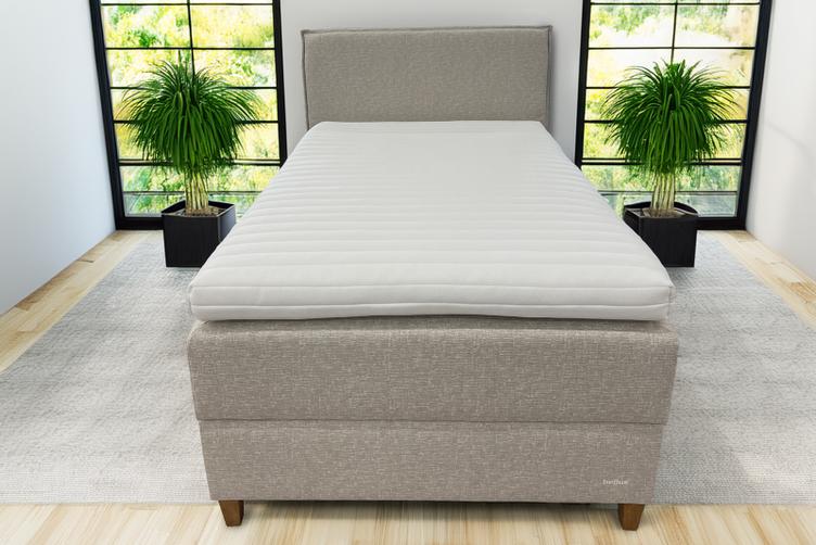 Bliss pesukastiga jenkkivoodi 120x200cm, beež Star 837 kangas