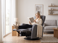 Pisipilt: Tugitool Prince recliner mehhanismiga, salsa scandinavian grey