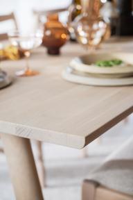 Clapperton söögilaud 220x95, whitewash tamm, pikendatav