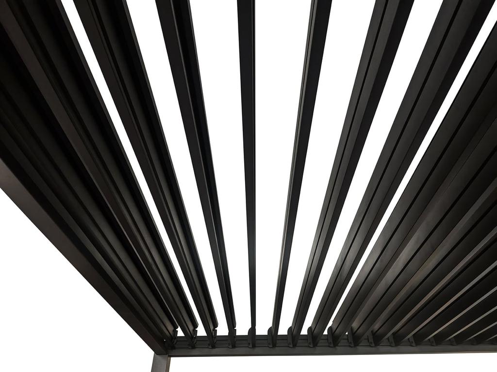 Nordic paviljon 3x3m võrekatusega, must