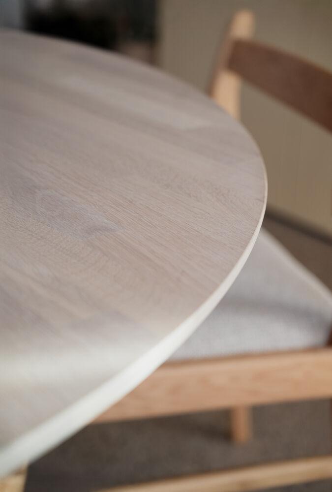 Clapperton söögilaud, ümar, 140x140 cm, whitewash