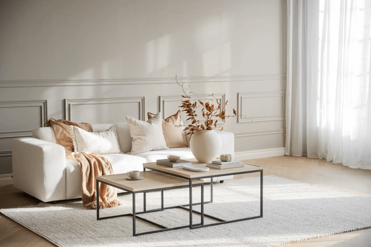 Deerfield diivanilaud whitewash/must