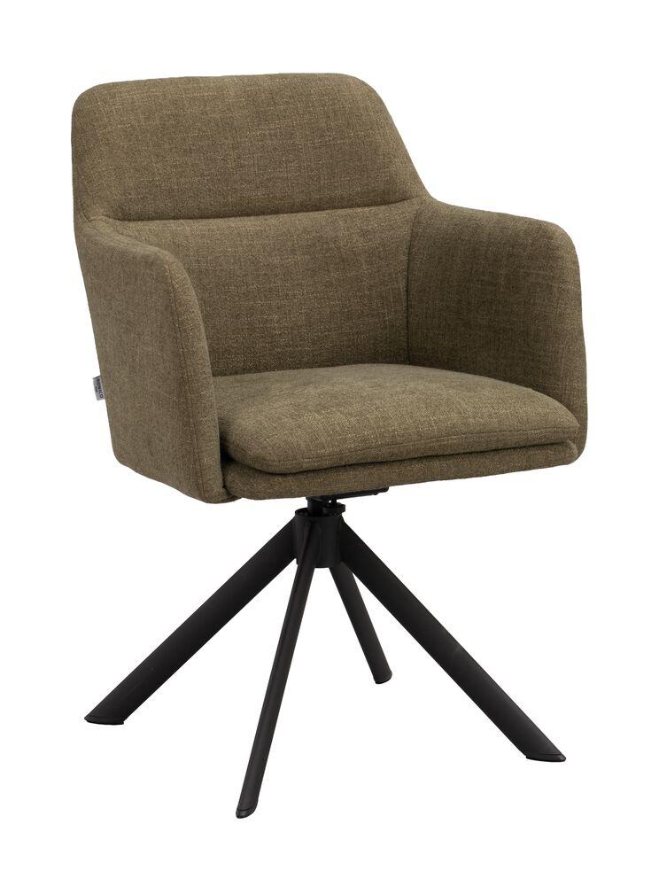 Tugitool Gladstone roheline kangas/mustad metalljalad, pöörlev, kiikuv