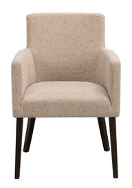 Pisipilt: Tugitool Hudson keskmine, beež tekstiil/pruunid tammejalad